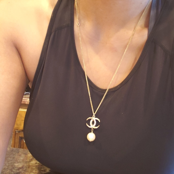 Chanel CC pearl  Collier necklace - Picture 2 of 10
